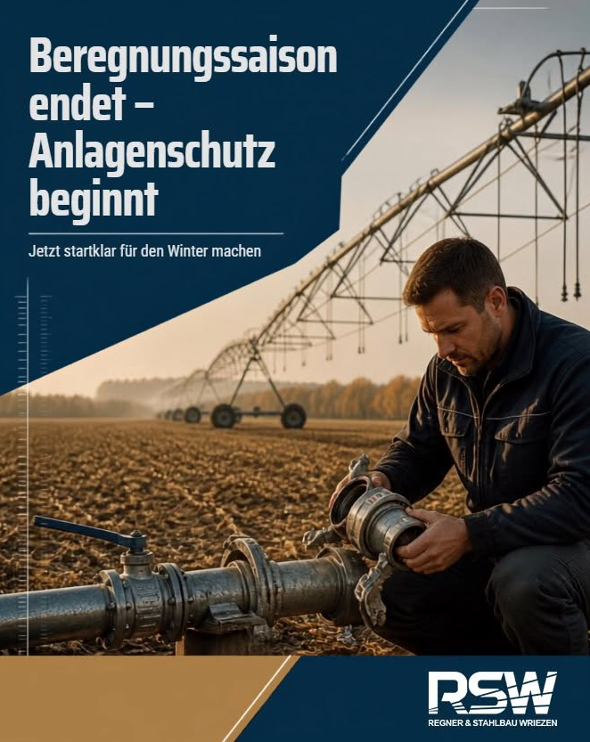 Die Beregnungssaison neigt sich dem Ende zu